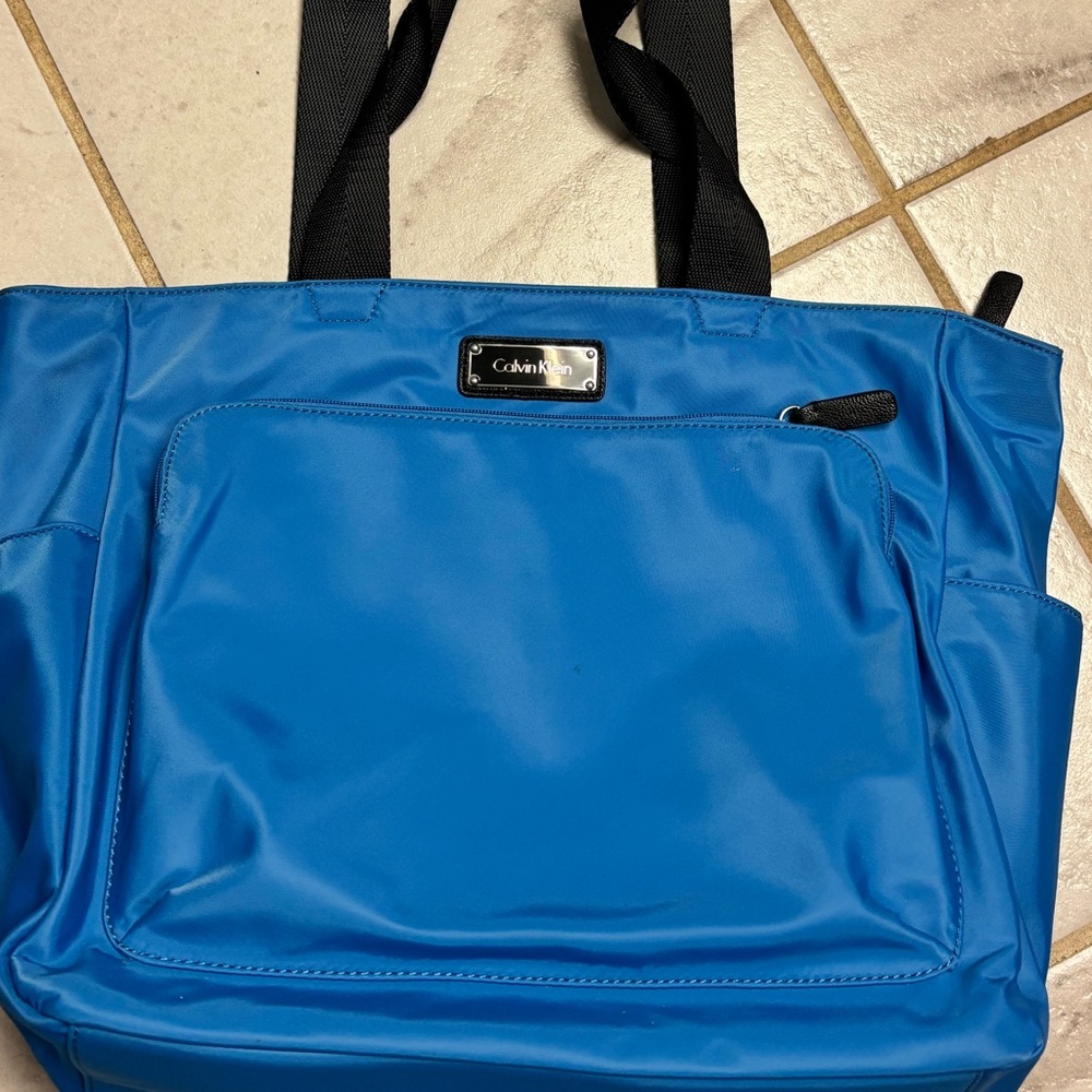 Calvin Klein blue tote bag